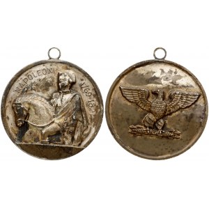 France Medal (1821) Napoleon. Obverse: Emperor Napoleon on horseback. Lettering: Napoleon 1769-1821. Reverse: Eagle...