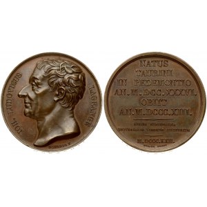 France Medal (1822) Joseph-Louis Lagrange. Account of * 1736 Turin +1813 Paris. Mathematiker u. Astronom...