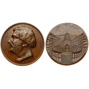 France Medal 1846 Eugene Sue novelist. 1804-1857. By Emile Rogat. Dated 1846. EUGÈNE SUE; bare head left ...