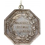 France Token (1852) Jean Rouvet. Second Empire; firewood trade (Jean Rouvet), n.d. Paris. Obverse: ...