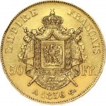 France 50 Francs 1856A Napoleon III(1852-1870). Obverse: Bare head right. Obverse Legend: NAPOLEON III EMPEREUR...