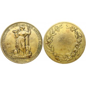 France Medal (1872) French association against the abus of alcoholic beverages; by Audine. emperance Sociaty. Bronze...