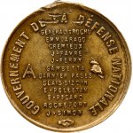 France Medal (19th Century) General Trochu. Patriotic medal. Bronze. Repaired. Weight approx: 4.52 g. Diameter...