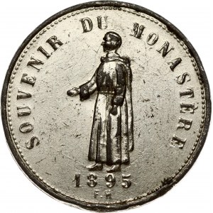 France Medal 1895 Memory of the Monastery. Obverse: Souvenir du Monastere 1895. Reverse: Consecration de L...