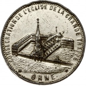 France Medal 1895 Memory of the Monastery. Obverse: Souvenir du Monastere 1895. Reverse: Consecration de L...