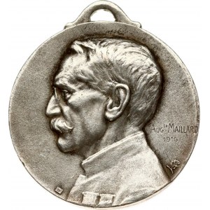 France Medal (1916) Gallieni. History; Obverse: Aug. Maillard Bust left. Reverse: PARIS / 1914-1916 / 'JUSQU'AU BOUT' ...