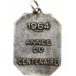 France Medal 1964 Centenary year. Societe Generale 1964 annee du centenaire. Brass silvered. Weight approx: 11.26 g...