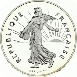 France 5 Francs 2001 Last Franc. Obverse Lettering: REPUBLIQUE FRANÇAISE D'AP. O.ROTY. Reverse Lettering...
