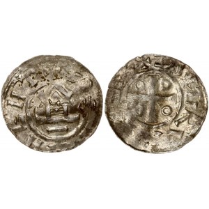 Germany. Saxony. 1 Denar ND Otto Adelheid type. Otto III (983-1002). Silver 1.38g. Dbg. 1168. Obverse...
