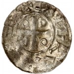 Germany. Saxony. 1 Denar ND Otto Adelheid type. Otto III (983-1002). Silver 1.38g. Dbg. 1168. Obverse...