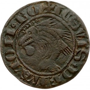 Germany Liczman Rechenpfenig (17th Century). Obverse: Fish. Reverse: Lilac cross in four; in the outer angles. Brass...