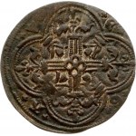 Germany Liczman Rechenpfenig (17th Century). Obverse: Fish. Reverse: Lilac cross in four; in the outer angles. Brass...