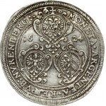 Germany Nürnberg 1 Thaler 1624 Obverse: Three framed arms seperating the date. Reverse: Crowned imperial eagle...