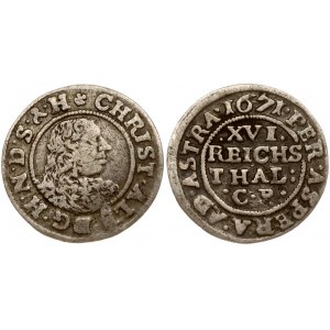 Germany Schleswig-Holstein-Gottorp 1/16 Thaler 1671 Christian Albrecht(1659-1694). Obverse...