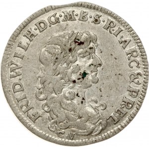 Germany Brandenburg-Prussia 6 Groschen 1674 CV Friedrich Wilhelm (1640-1688). Obverse: Friedrich Wilhelm bust right...