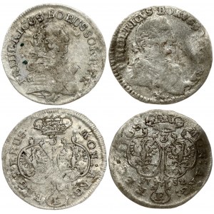 Germany PRUSSIA 3 Groscher 1752 E Friedrich II(1740-1786). Obverse: Armored bust to right. Obverse Legend...