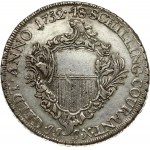 Germany LÜBECK 48 Schilling 1752 JJJ Obverse: Crowned imperial eagle; large 48 in circle on breast...