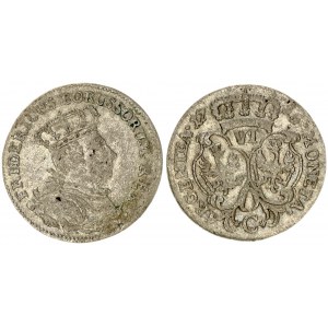 Germany PRUSSIA 6 Groscher 1756C Friedrich II(1740-1786). Obverse: Crowned bust to right. Obverse Legend...