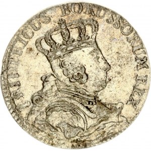 Germany PRUSSIA 6 Groscher 1757C Friedrich II(1740-1786). Obverse: Crowned bust to right. Obverse Legend...