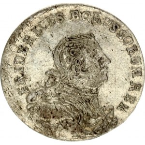 Germany PRUSSIA 6 Groscher 1757 E Friedrich II(1740-1786). Obverse: Armored bust to right. Obverse Legend...