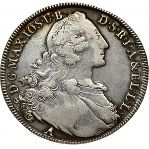 Germany Bavaria 1 Thaler 1764A Maximilian III Josef(1745-1777). Obverse: Draped bust to right head breaks legend at top...