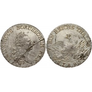 Germany PRUSSIA 1 Thaler 1785A Friedrich II (1740-1786). Obverse: Laureate head right. Obverse Legend...