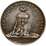 Germany Nuremberg Medal (19th century) from the Loos Mint for diligence. Obverse: Pedestal with bowl...
