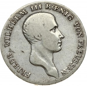 Germany PRUSSIA 1 Thaler 1814 A Friedrich Wilhelm III(1797-1840). Obverse: Head right. Legend: FRIEDR...