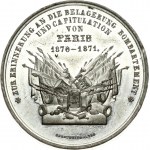 Germany Medal (1870-1871) Siege and surrende of Paris; by V. Dreutvett. Zinc. Weight approx: 18.22g. Diameter...