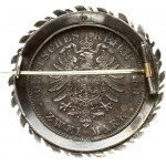 Germany Prussia Broche with coin (2 Mark) 1888. German States PRUSSIA 2 Mark 1888A Friedrich III(1888). Obverse...