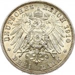 Germany Prussia 3 Mark 1910A Wilhelm II (1888-1918). Obverse: Bust of Wilhelm II facing right. Lettering...