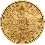 Germany PRUSSIA 20 Mark 1913A Wilhelm II(1888-1918). Obverse: Uniformed bust right. Reverse...