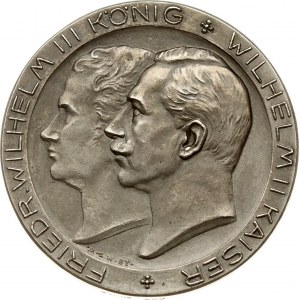 Germany Medal 1913 For the 100th Anniversary of the liberation of Germany. Edge punch: 950 SILBER. Silver 17.72g. 33mm...