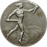 Germany Medal 1914 Railway Minister Paul von Breitenbach. (by Lewin Funcke) Obverse: Bust to the left. Reverse...