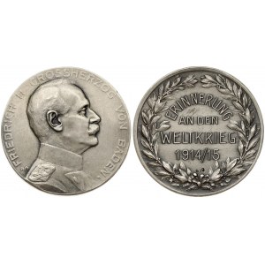 Germany Baden Medal 1916 to commemorate the World War 1914/16. (by B.H. Mayer). Obverse: Head right. Lettering...