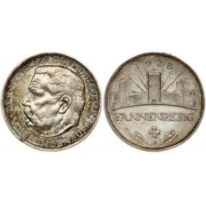 Germany Medal 1928 Tannenberg. East Prussia. Tannenberg - Memorial. (990) Silver. Scratches. Weight approx: 24.75 g...