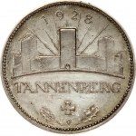 Germany Medal 1928 Tannenberg. East Prussia. Tannenberg - Memorial. (990) Silver. Scratches. Weight approx: 24.75 g...
