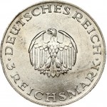 Germany Weimar Republic 3 Reichsmark 1929 A 200th Anniversary of Gotthold Lessing. Obverse: Small eagle...