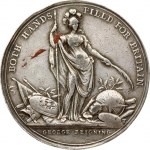 Great Britain Medal 1736 NORTH AMERICAN COLONIAL Jernegan’s Lottery; by John Sigismund Tanner. Georg II( 1727 - 1760)...
