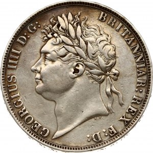 Great Britain 1 Crown 1821 George IV (1820-1830). Obverse: Laureate head left. Legend: GEORGIUS IIII D:G: BRITANNIAR...
