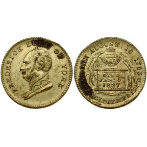 Great Britain Token Medallion (1827) Obverse: Frederick, Duke of York...