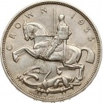 Great Britain 1 Crown 1935 Silver Jubilee. George V (1910-1936). Obverse: Head left. Reverse: St...