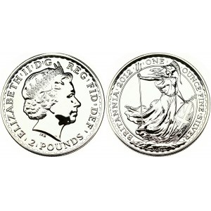 Great Britain 2 Pounds 2012 Elizabeth II(1952-). Obverse: Head with tiara right. Reverse: Standing Britannia...