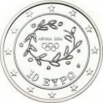 Greece 10 Euro 2004 Summer Olympics Athens Javelin Throw. Obverse...