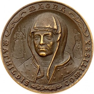 Italy Medal (1977) Magna Mathildis Comitissa. Bronze. Weight approx: 12.74 g. Diameter: 32 mm