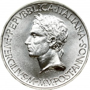 Italy 500 Lire 1981R 2000th Anniversary - Death of Virgil. Obverse: Head left. Reverse: Tree divides cow...