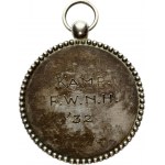 Latvia Medal Bicycle Race 1932. KAMP F.W.N.H '32. Silver. Weight approx: 12.94g. Diameter: 33 mm.