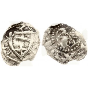 Lithuania 1 Denar ND (1387) Double Cross-Lion Type Vilnius. Wladyslaw II Jagiello(1382-1434) Obverse...