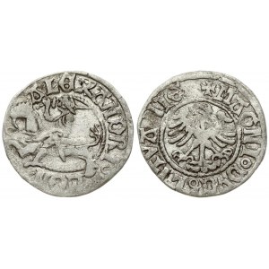 Lithuania 1/2 Grosz ND (1501-1506) Vilnius. Alexander Jagiellon (1492-1506). Obverse: Vytis, legend MON 'o ALEXANDRI o...