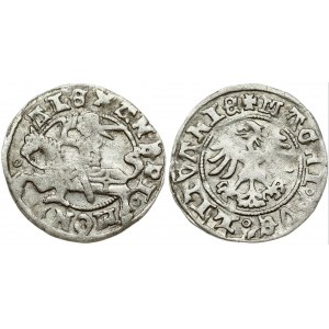 Lithuania 1/2 Grosz ND (1503-1505) Vilnius. Alexander Jagiellon (1492-1506). Obverse: Vytis, legend MON 'o ALEXANDRI o...